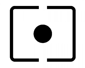 The spot metering icon for Canon DSLRs.