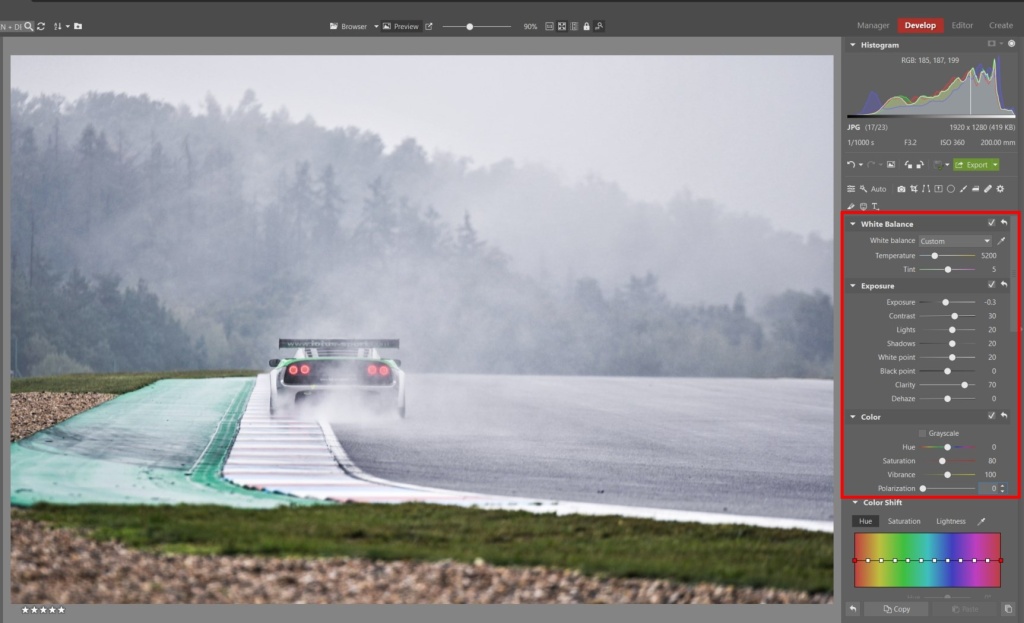 How to Edit Car Racing Photos - basic edits
